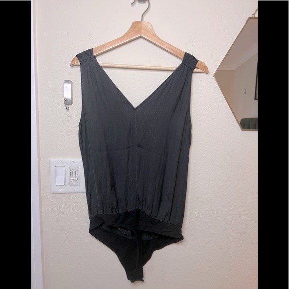 Paige Cerisa Surplice Bodysuit in Black - Picture 5 of 7